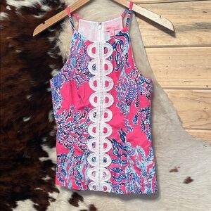Lilly Pulitzer Pink and Blue Tank Top